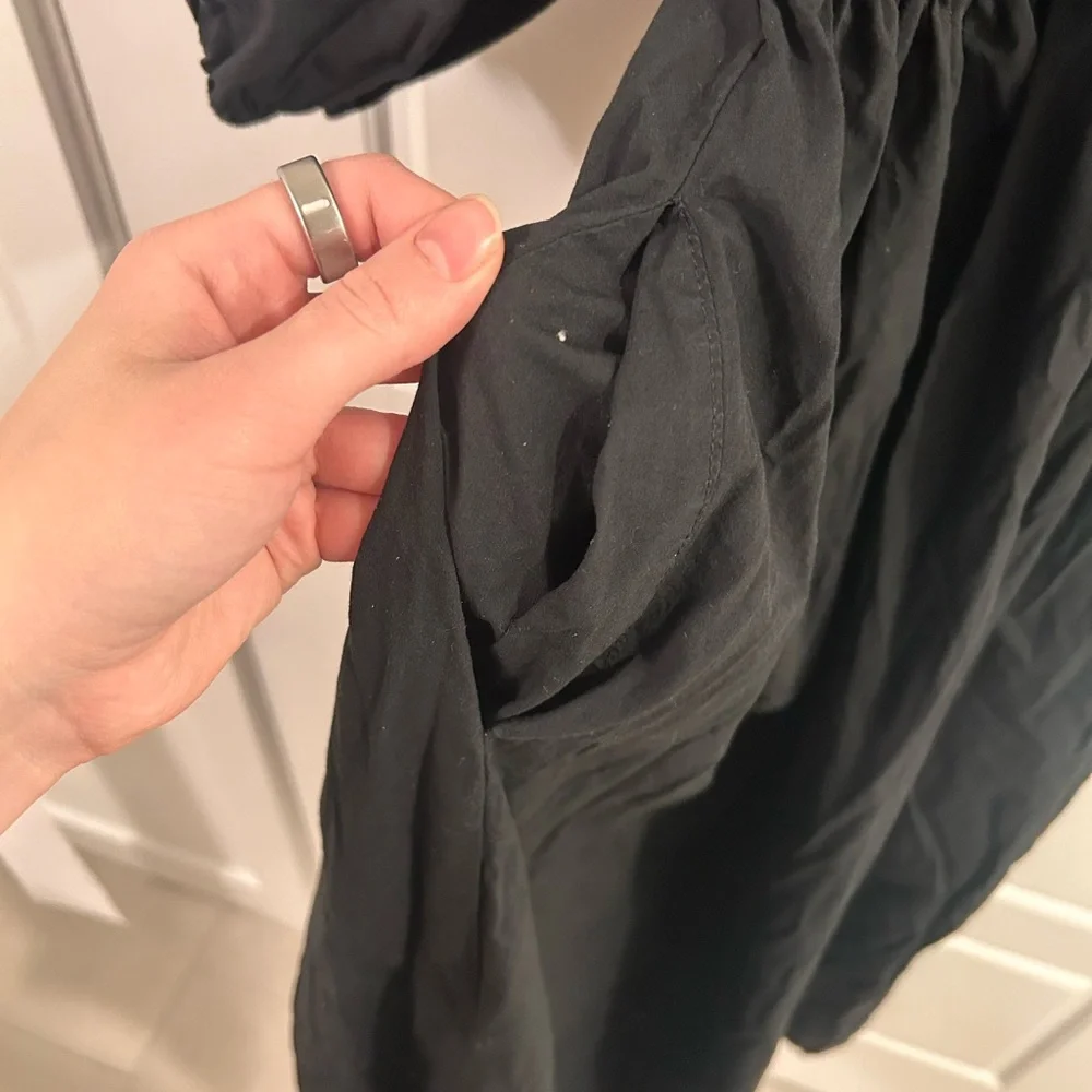 Madewell V neck balloon sleeve maxi Black Long Sleeve Dress - Picture 8 of 12